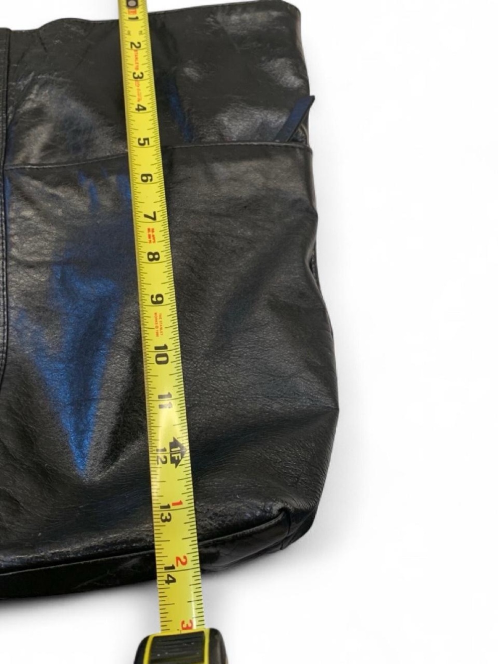 Latico Black Tote Shoulder Bag Zip‎ Closure Floral Lined Inner Pockets - Picture 6 of 16